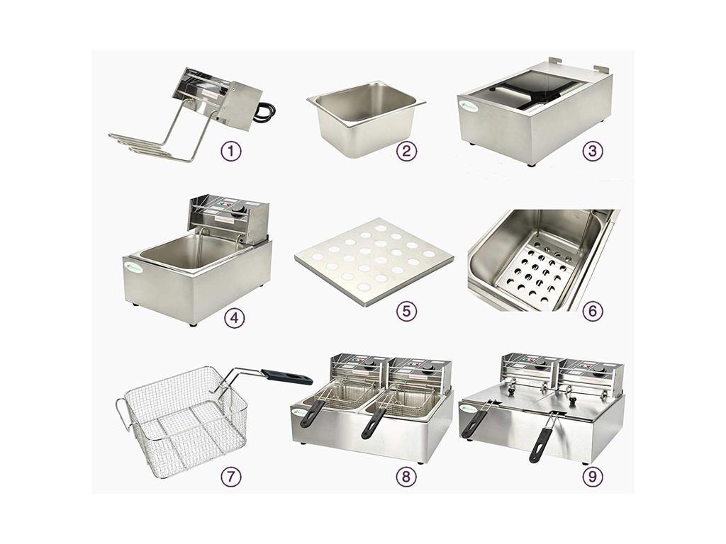 Friteza / 2x8L / 57x45x36cm / 2x2280W