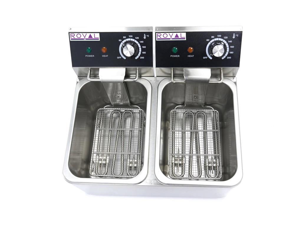 Friteza / 2x4L / 43x38x31cm / 2x2000W