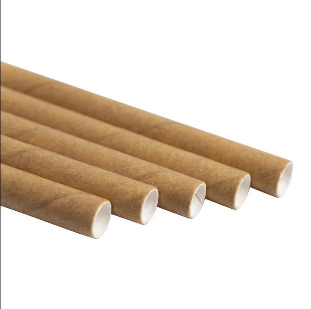 Papirnate slamke/8x250mm/ kraft / 500kom