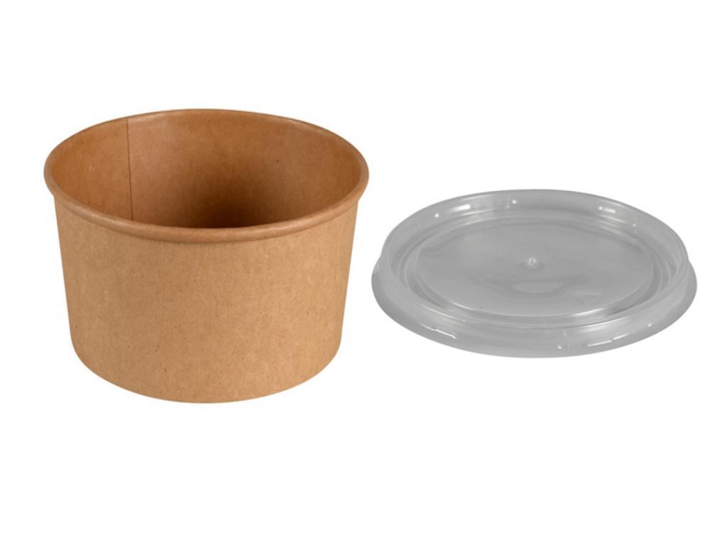 Kraft zdjele /12cm/ 570ml/poklopac/50kom