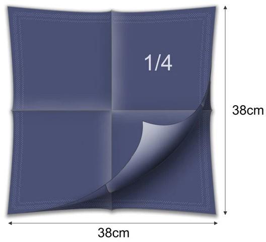 Salvete / 2-sl /38x38cm/ t.plave / 50kom