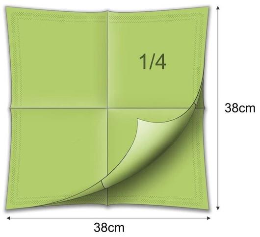 Salvete / 2-sl /38x38cm/ limeta / 50kom