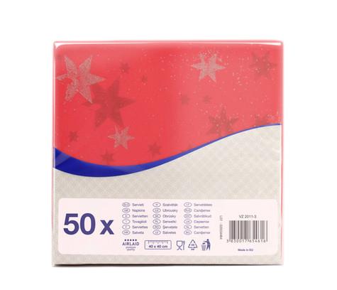 Salvete Airlaid /40x40cm/ stars / 50kom