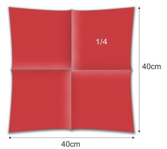 Salvete Airlaid /40x40cm/ crvene / 50kom