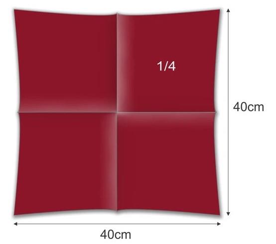 Salvete Airlaid /40x40cm/ bordo / 50kom