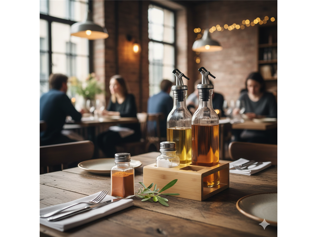 Set začina / četverodijelni / drveni