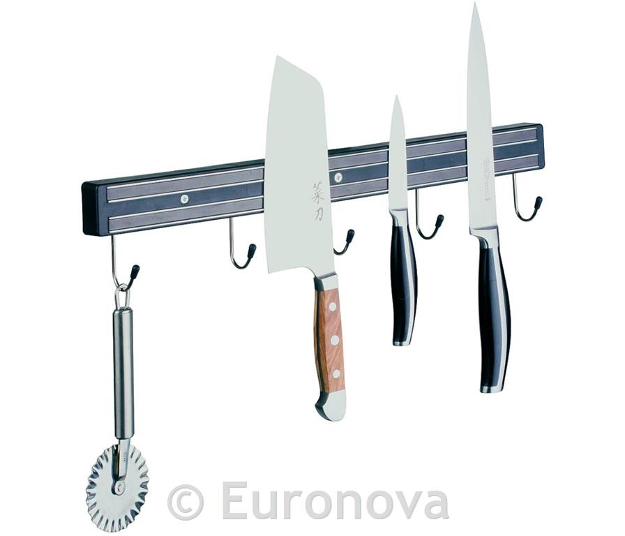 Magnetni držač za noževe / 45cm / kukice
