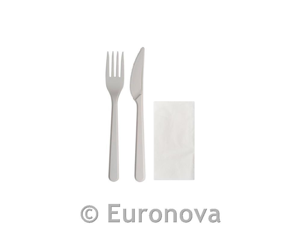 Set / plastični pribor/vilica,nož/250kos