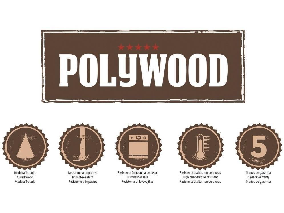 Polywood vilica / 20cm / 6kom