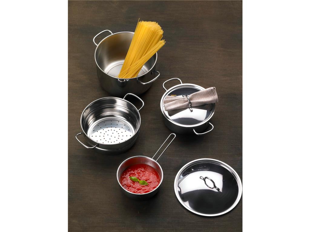 Plitka tava INOX /28cm/ 0,5mm/ 2 ručki