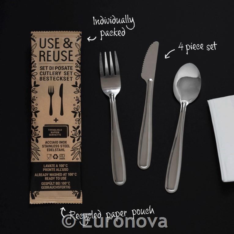 Set / use&reuse pribor /vil-nož-žl/ 1kom