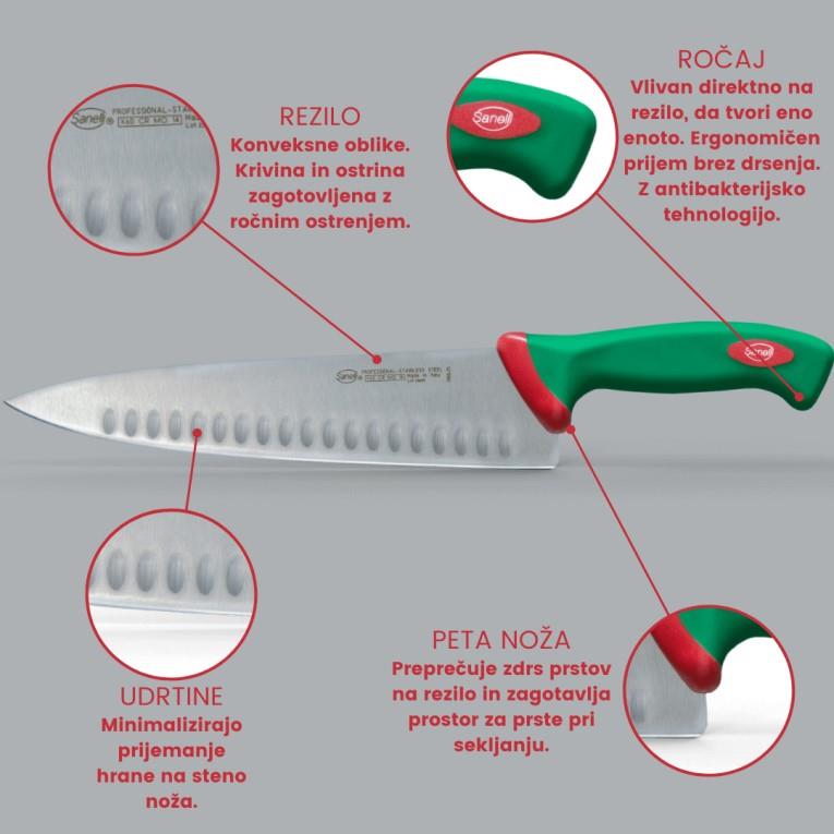 Mesarski ubodni nož / 14cm / Biomaster