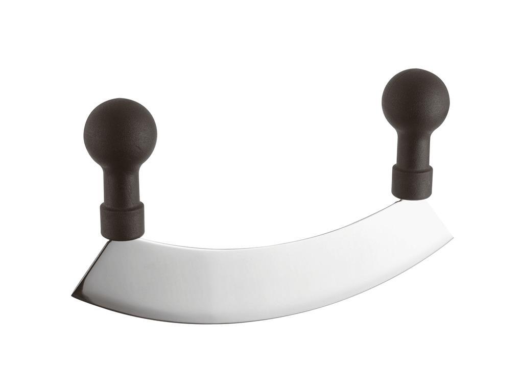Nož za sjeckanje / 2 ručke / 25cm / crni