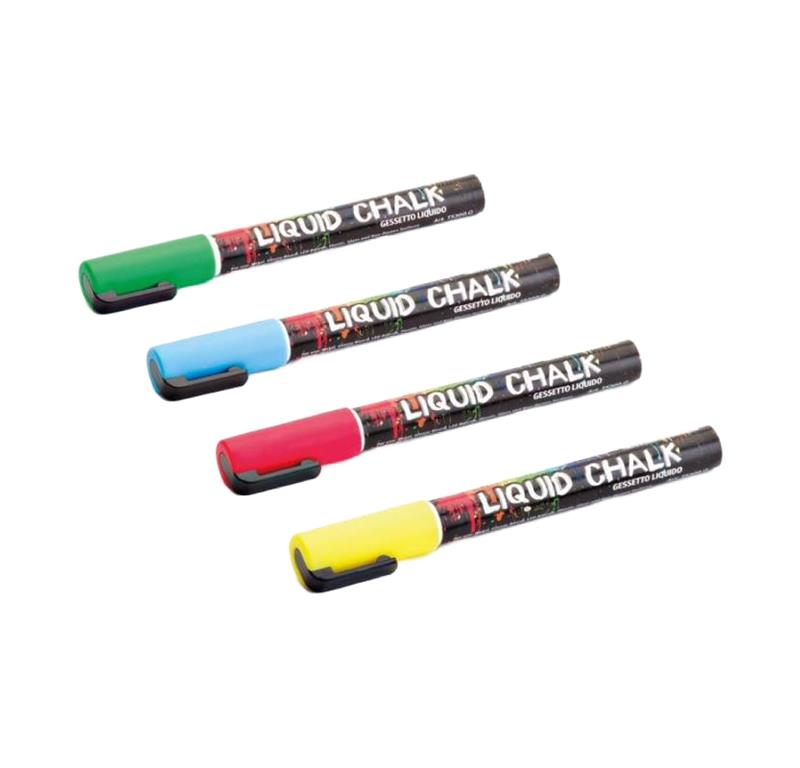 Marker tekuća kreda / 4 boje / 3mm