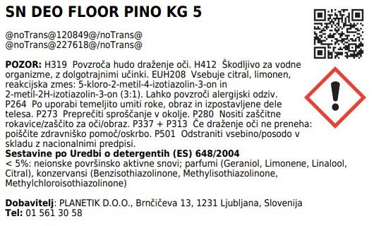 Deo floor /5L/ pinodor za tvrd površine