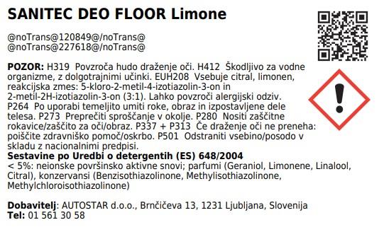 Deo floor /5L/ limun za tvrde površine