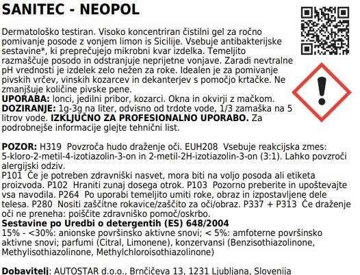 Neopol/1L/deteržent za ručno pranje suđa
