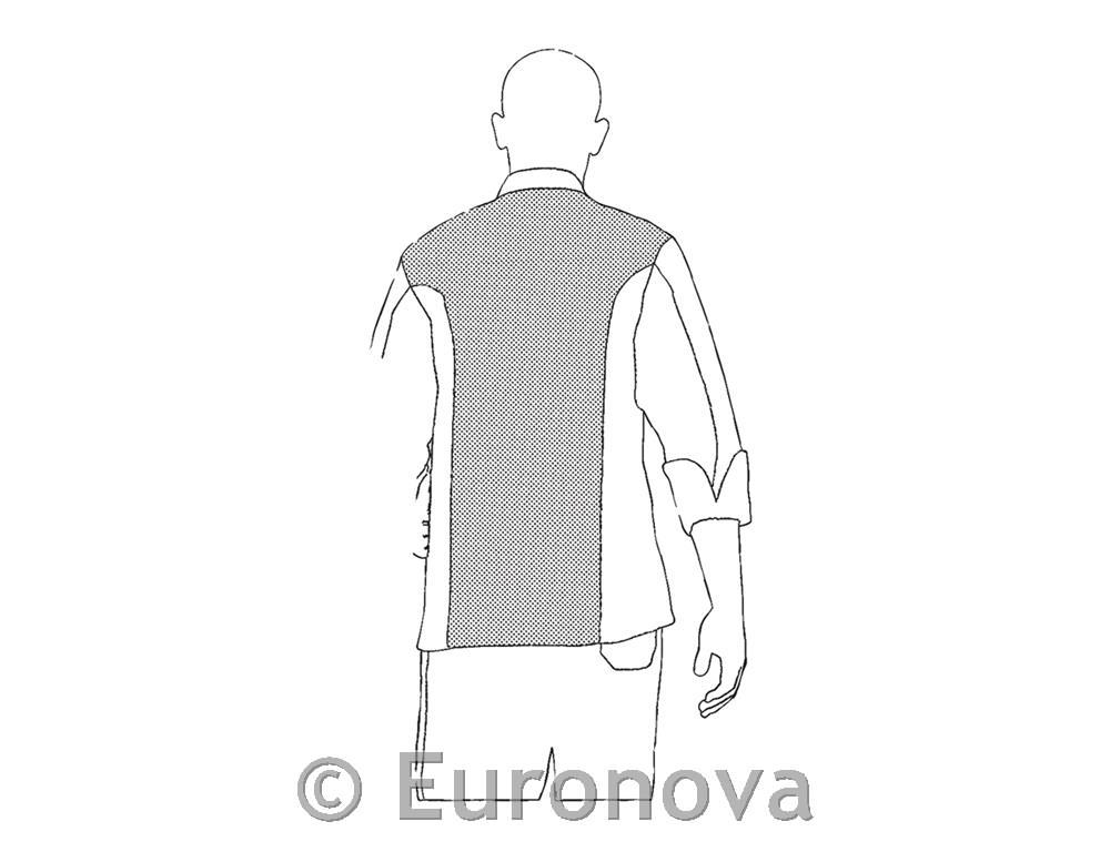 Kuharska jakna / Comfort / crna / L