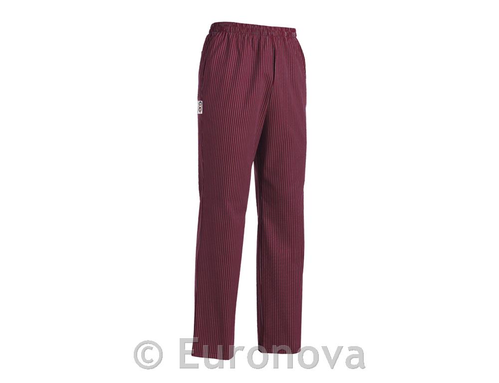 Kuharske hlače /Coulisse /bordo/ S