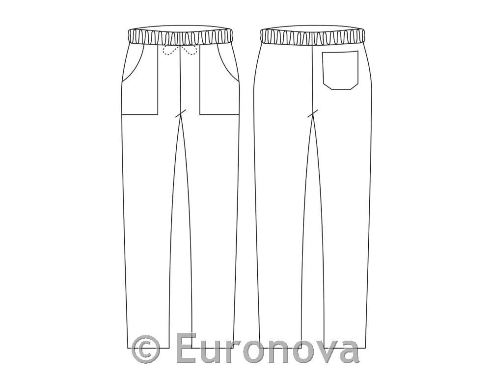 Kuharske hlače /Cou. džep /bijele /XS