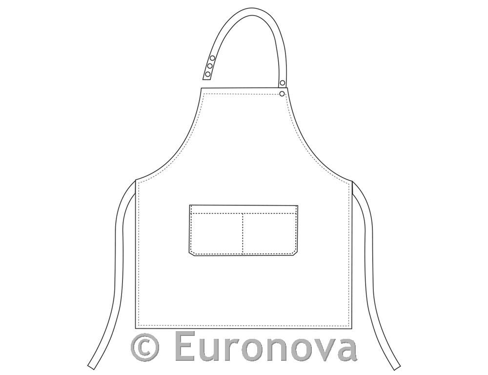 Kuharska pregača / 70x70cm /crvena/ 2kom