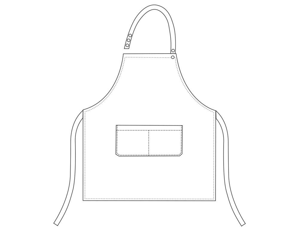 Kuharska pregača / 70x70cm / Siva / 2kom