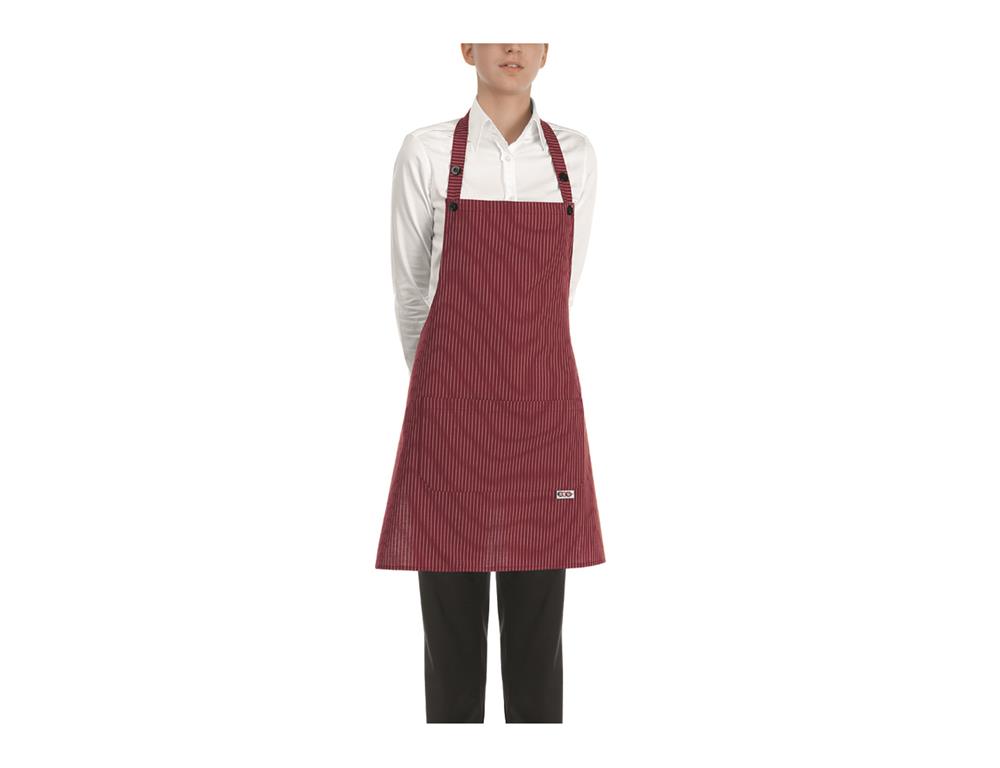 Kuharska pregača / 70x70cm /Bordo Stripe