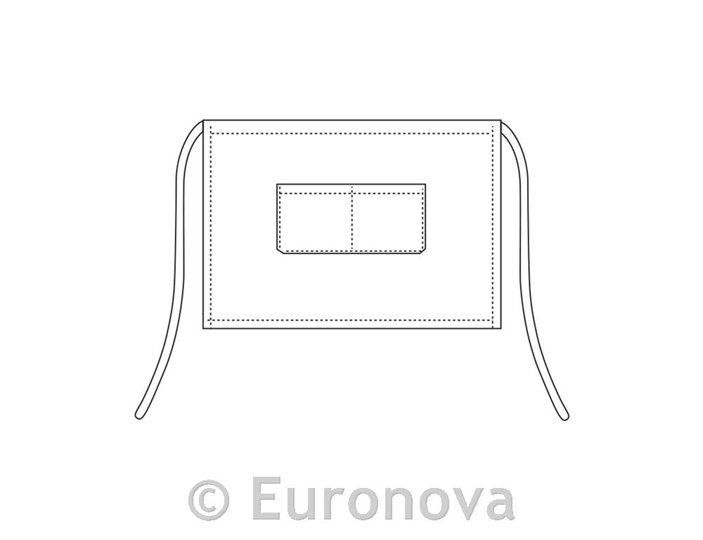 Barmanska pregača / 40x70cm /bijela/2kom