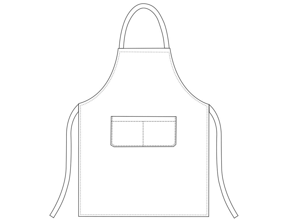 Kuharska pregača / 90x70cm /bordo/ 2kom