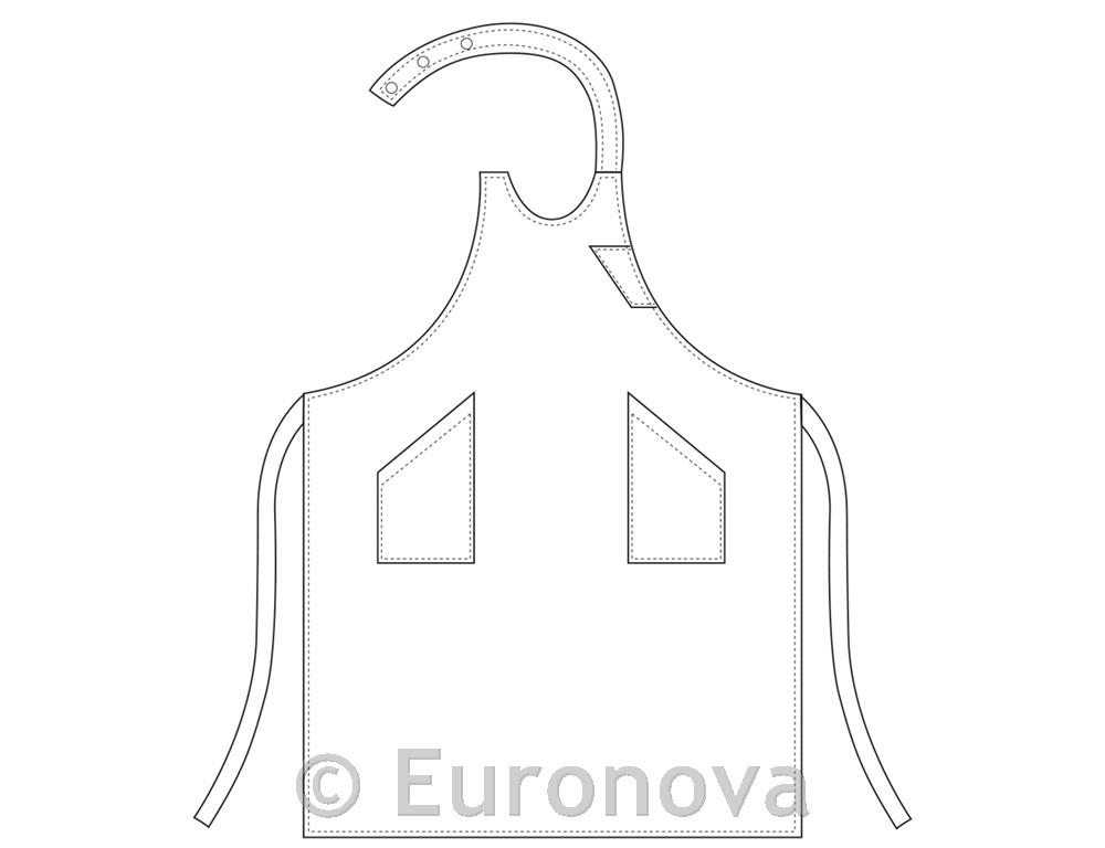 Pregača / Sommelier / 100x95cm / bordo s