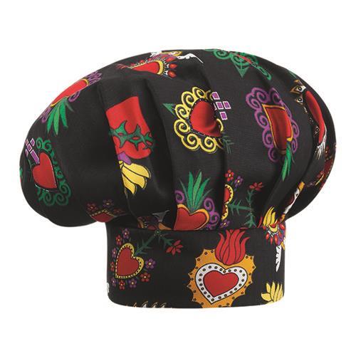 Kuharska kapa /visoka /hearts/ 2kom