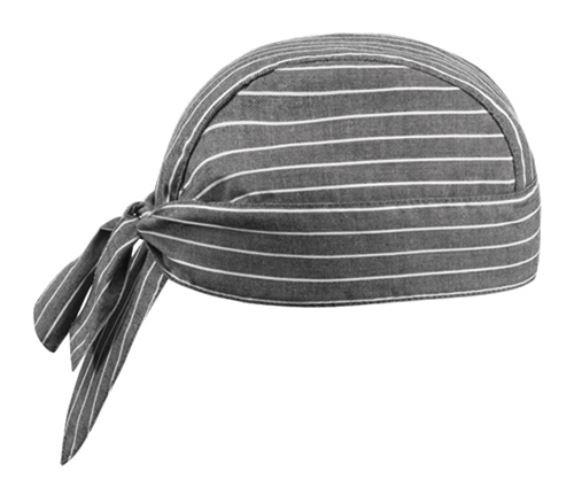 Kuharska bandana /new gray striped/ 2kom