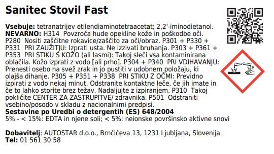 Stovil Fast /5L/deterđent za alu i bakar