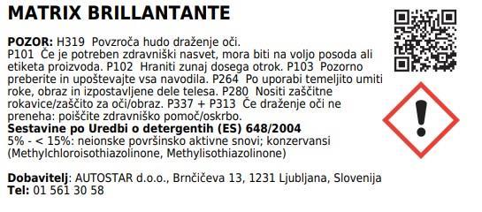 Sredstvo za ispiranje Matrix / 15,3kg