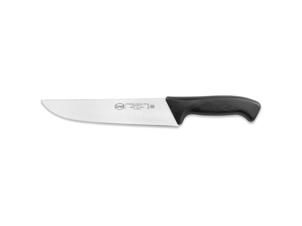 Mesarski nož / 22 cm / crni / Skin