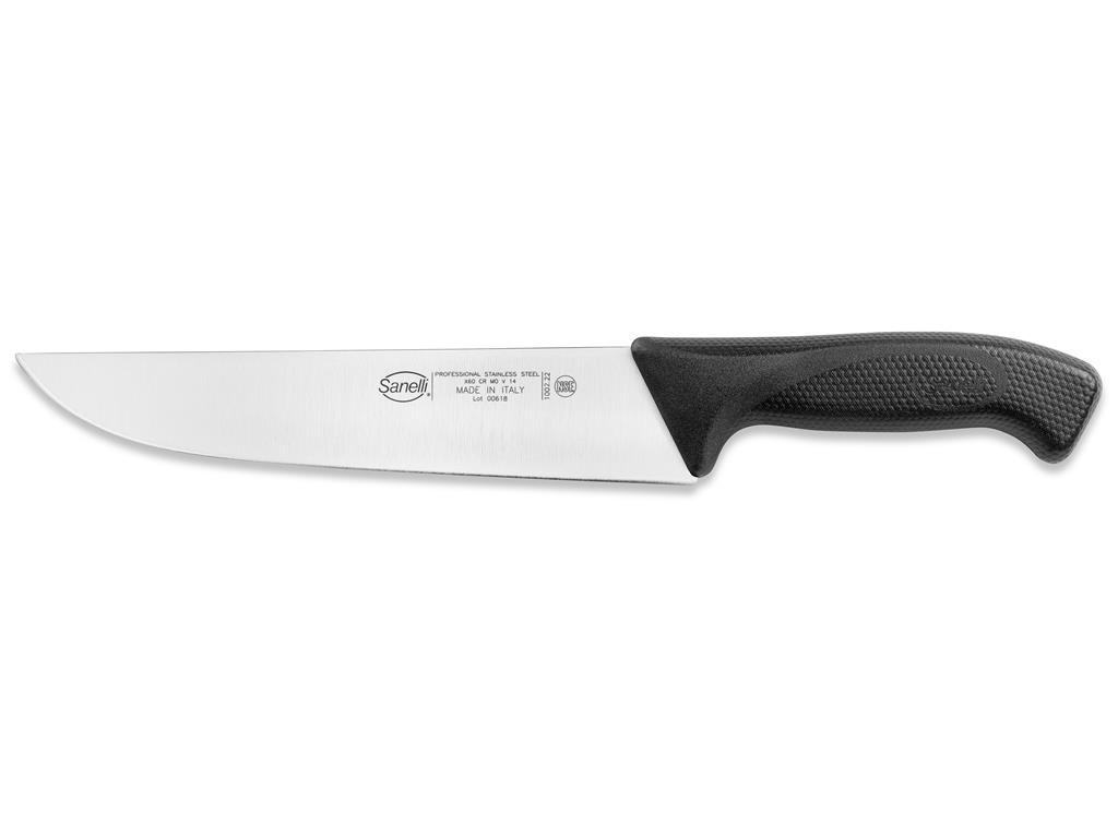 Mesarski nož / 22 cm / crni / Skin