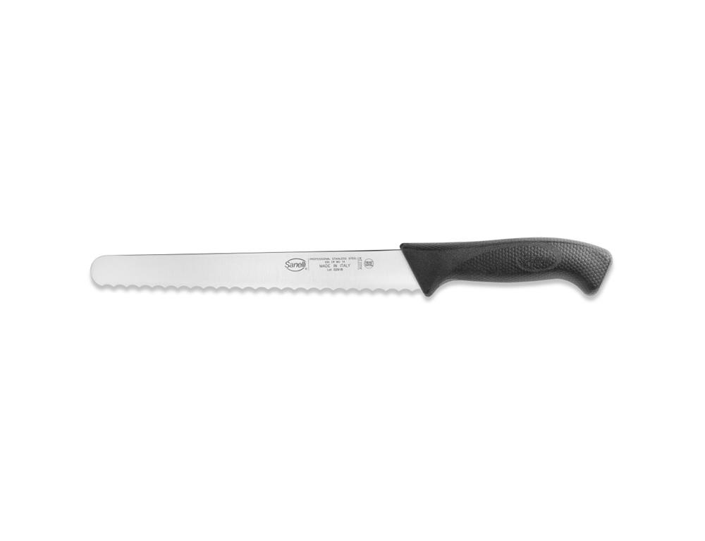 Nož za kruh / 24cm / crn / Skin