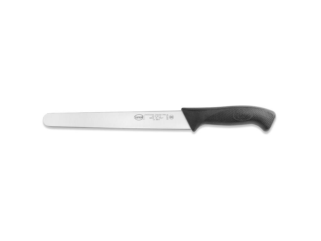 Nož za pršut / 24cm / crni / Skin