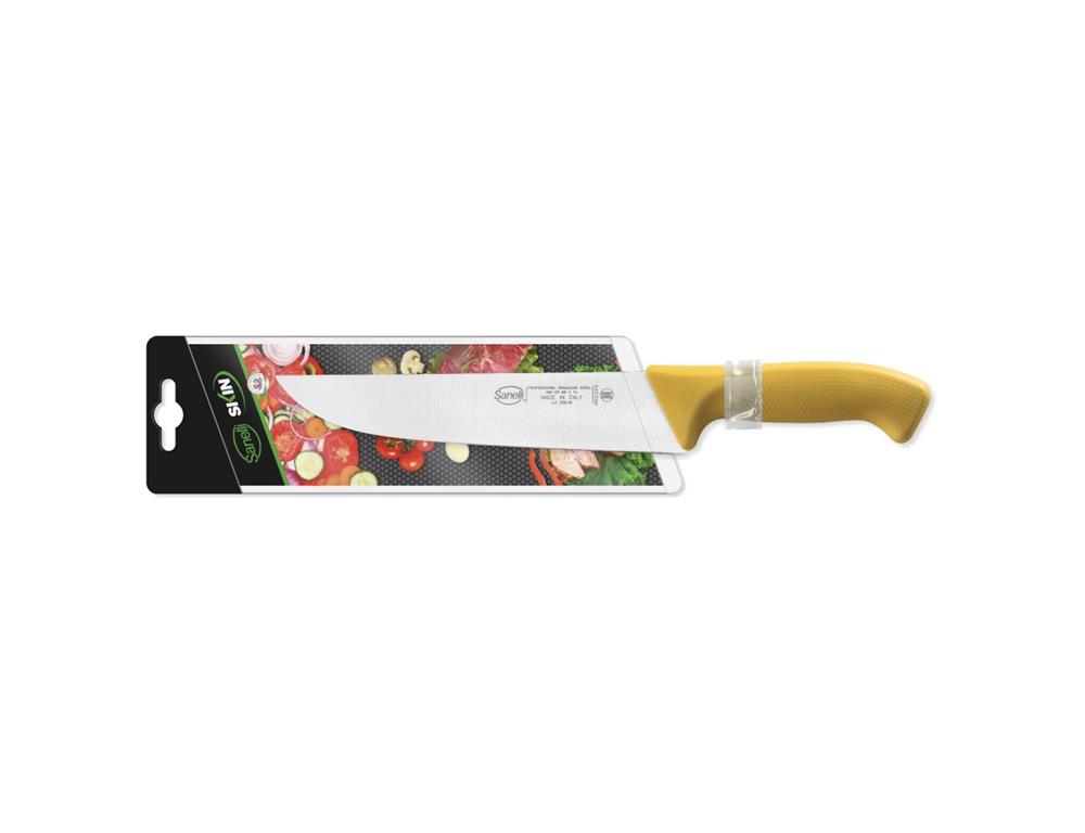 Mesarski nož / 22cm / žuti / Skin