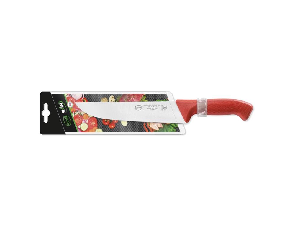 Mesarski nož / 22cm / crveni / Skin