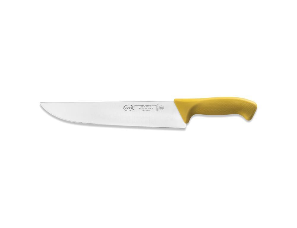Mesarski nož / 27cm / žuti / Skin