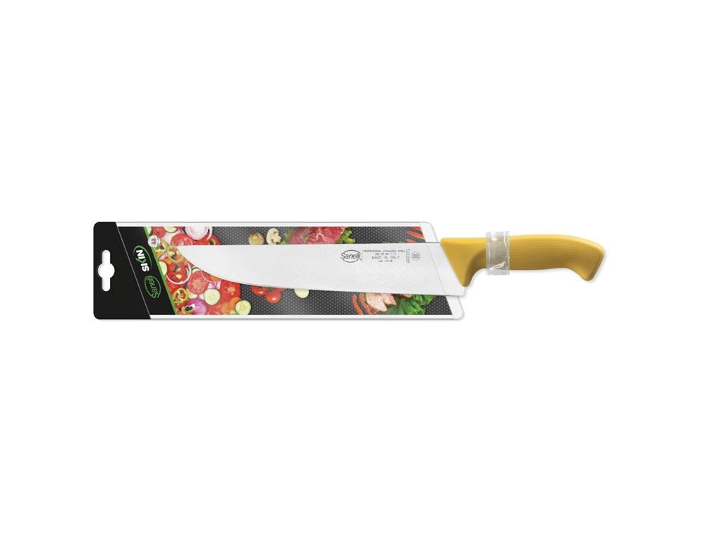 Mesarski nož / 27cm / žuti / Skin