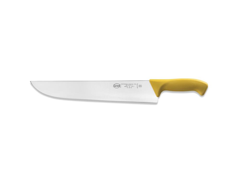 Mesarski nož / 33cm / žuti / Skin