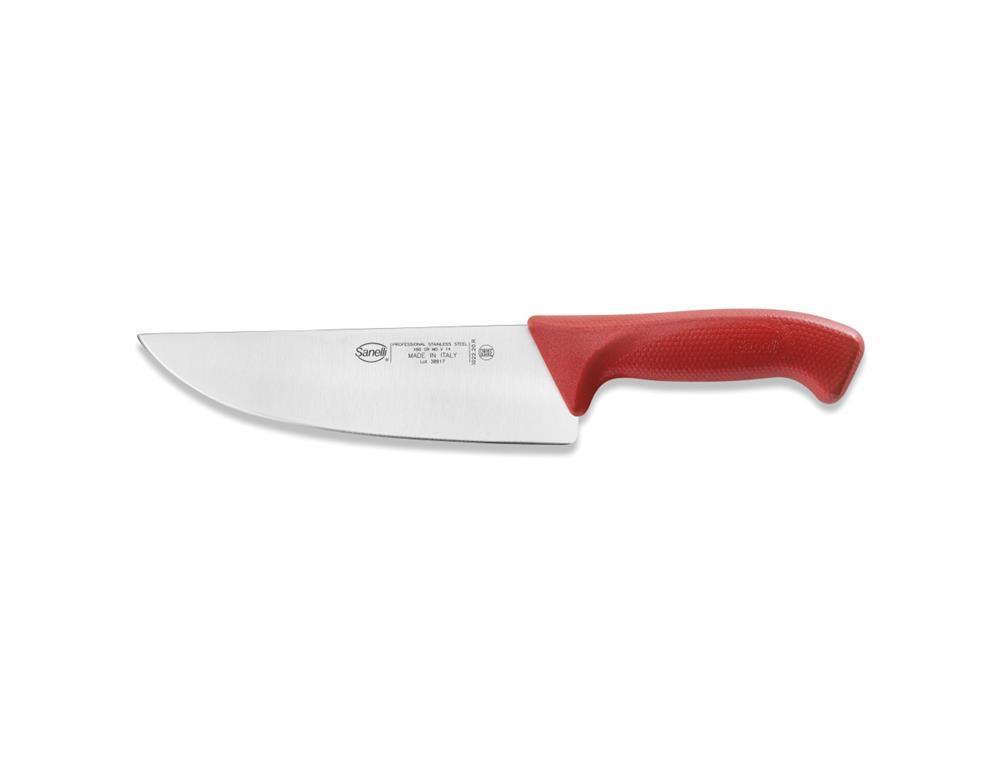 Nož za sjeckanje / 20cm / crveni / Skin