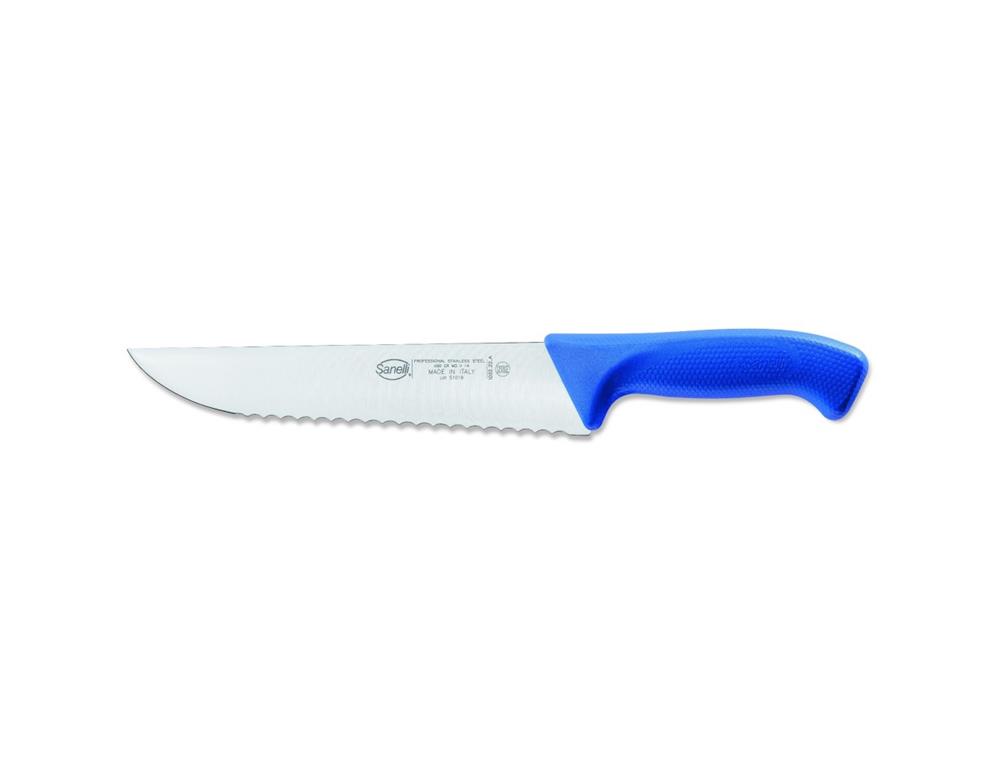 Nož za ribu / 22cm / nazubljen / plavi