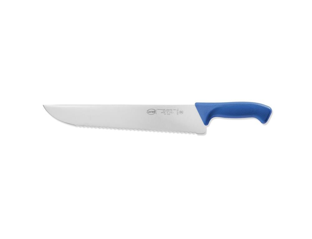 Nož za ribu / 33cm / nazubljen / plavi