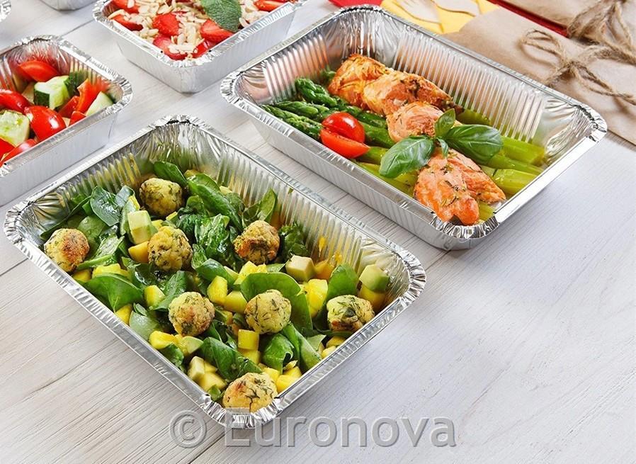 Aluminijske posude/1040ml/22x17x4/ 100pc