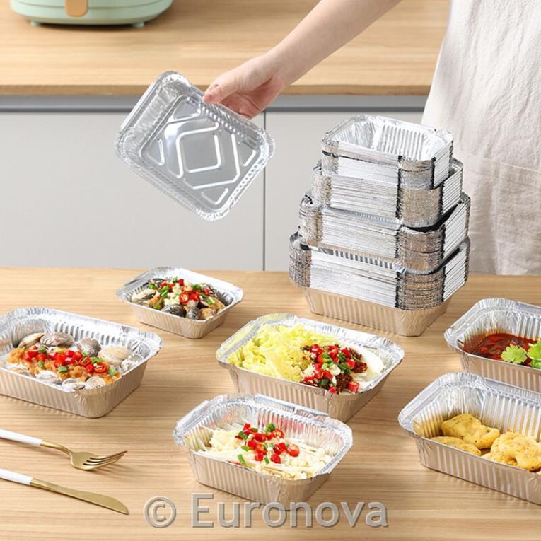 Aluminijske posude/865ml/21x15x4/ 100kom