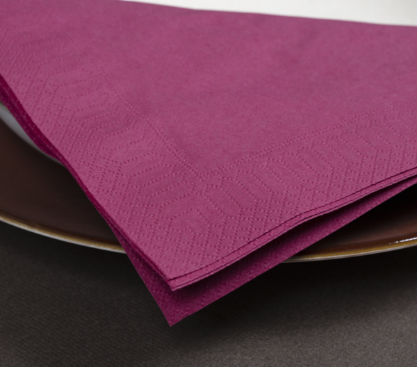 Salvete / 2-sl / 24x24cm /bordo/ 250kom