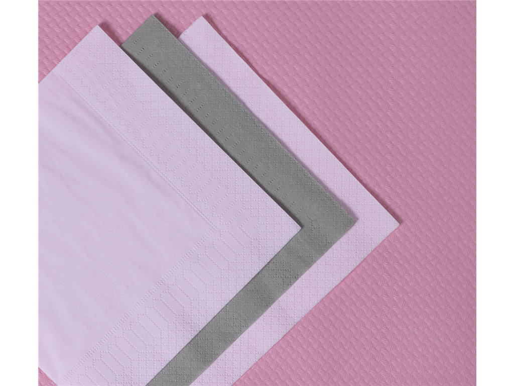 Salvete / 2-sl / 24x24cm /pink/ 250kom